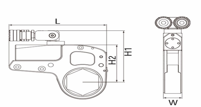 Low Profile Hexagon Hydraulic Torque Wrenches